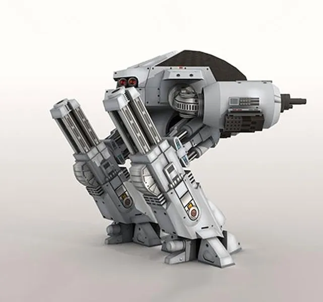 1:10 масштаб Robocop ED-209 классический робот ручной DIY Оригами 3D бумажная модель