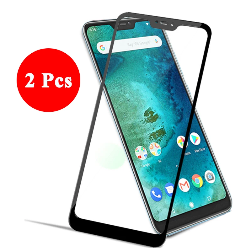 Закаленное стекло для Xiaomi mi a2 lite light mia 2 защитное с полным покрытием Защита экрана