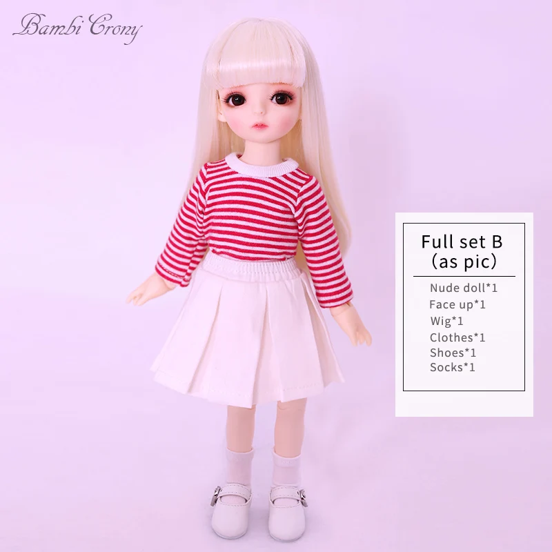 Fullset B in NS aspi OUENEIFS BambiCrony ванильный BJD SD кукла из смолы 1/6 модель тела для девочек и мальчиков игрушки глаза высокое качество подарки на день рождения или Рождество - Цвет: Fullset B in NS aspi