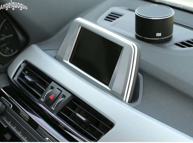 ABS хром или углеродное волокно стиль для BMW X1 F48 2016-18 аксессуары автомобиля GPS DVR
