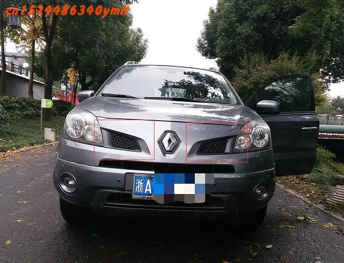 ABS Хромированная передняя решетка Вокруг обрезки гонок грили отделка gyhu для Renault