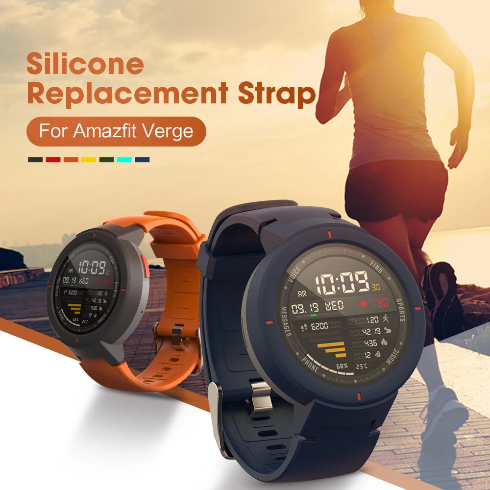 Силиконовый ремешок для часов SIKAI сменный Браслет Huami Amazfit Verge 3 | Электроника