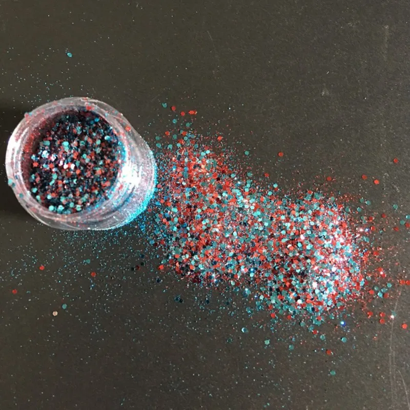 Color 5 1 коробка микс 10 мл массивные Блестящие Блестки для лица, для тела, для ногтей, для волос, драгоценные камни, для красоты, для макияжа, блестящая пудра, блестки для праздника и вечерние MA03 - Цвет: Color 5
