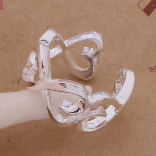 AR250 серебряное кольцо из стерлингового серебра серебряный цвет модные ювелирные