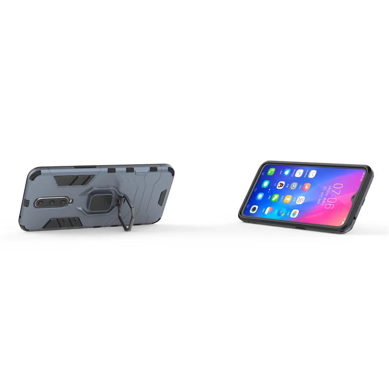 For Xiaomi PocoPhone F1 Case Magnetic Finger Ring Kickstand Hard Phone PocoF1 Cover Fundas | Мобильные телефоны и