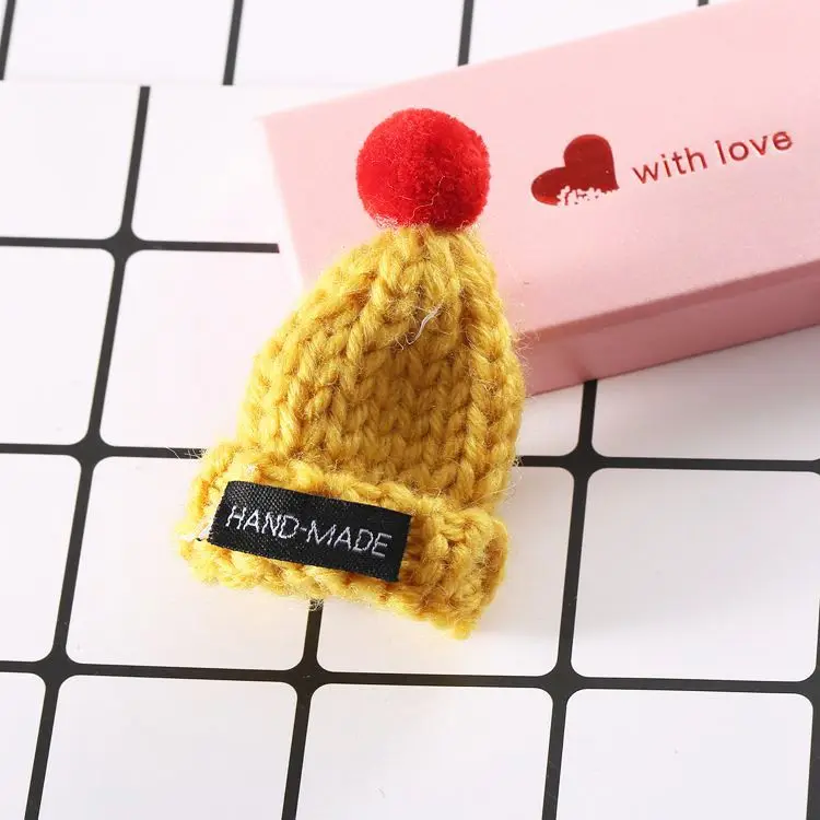 

Big Sale Cute mini hat Wool cap for Jewelry Making diy Accessories for Keychain Purse Backpack bag trinket Charms Wholesale