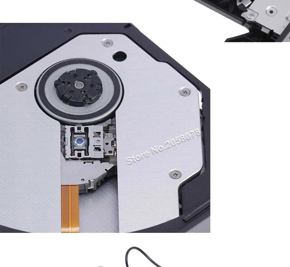 Портативный внешний тонкий USB 2,0 DVD-RW/CD-RW горелки рекордер IDE чип оптический привод CD DVD rom комбо писатель для портативных ПК