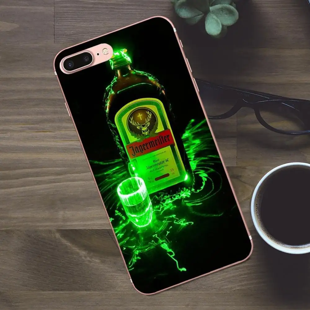 Bixedx Jagermeister Ретро бутылка рисунок ТПУ Для Huawei G8 Honor 5C 5X 6 6X 7 8 9 Y5II Mate P7 P8 P9 P10 P20 Lite Plus 2017
