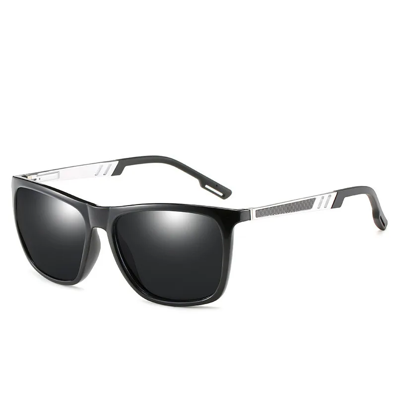 LeonLion поляризованные Oculos De Sol Masculino брендовые дизайнерские классические винтажные уличные мужские солнцезащитные очки для вождения UV400 - Цвет линз: SilverGray