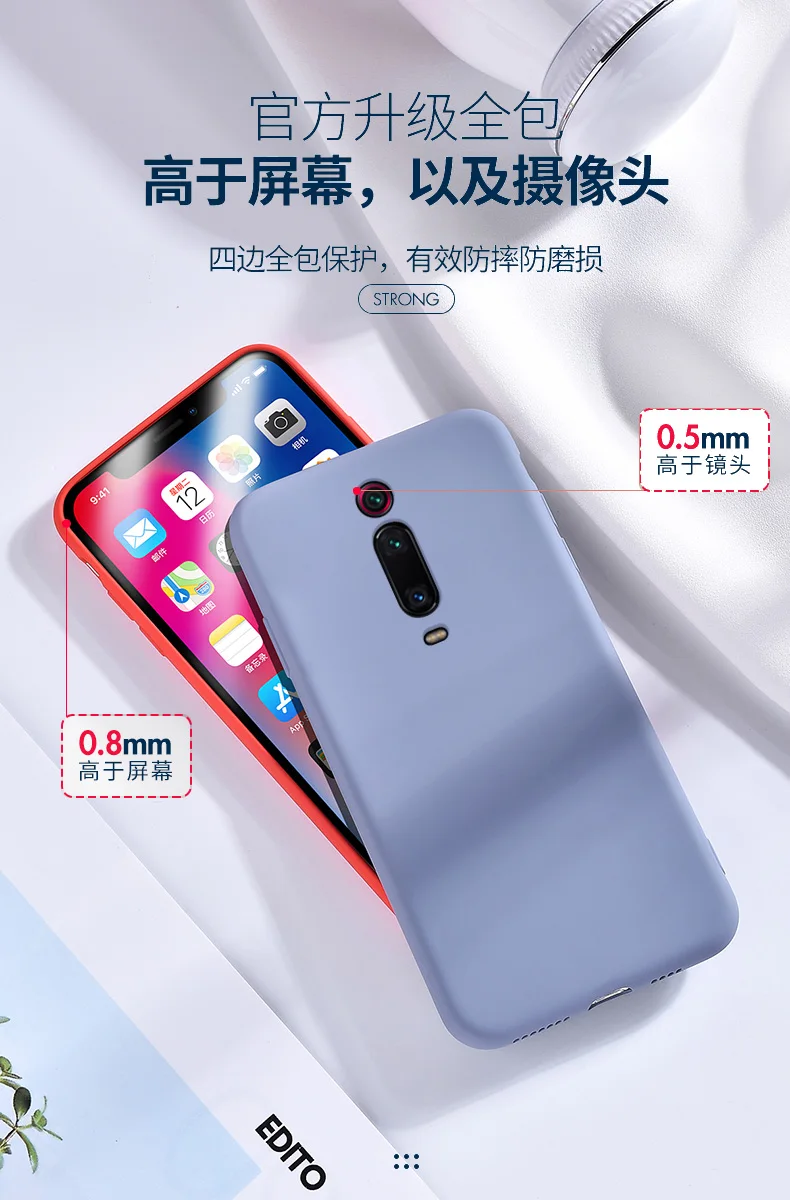 Чехол для Xiaomi Mi 9T Pro, мягкий жидкий силиконовый тонкий защитный чехол для Xiaomi mi 9t mi9t, полный чехол для телефона