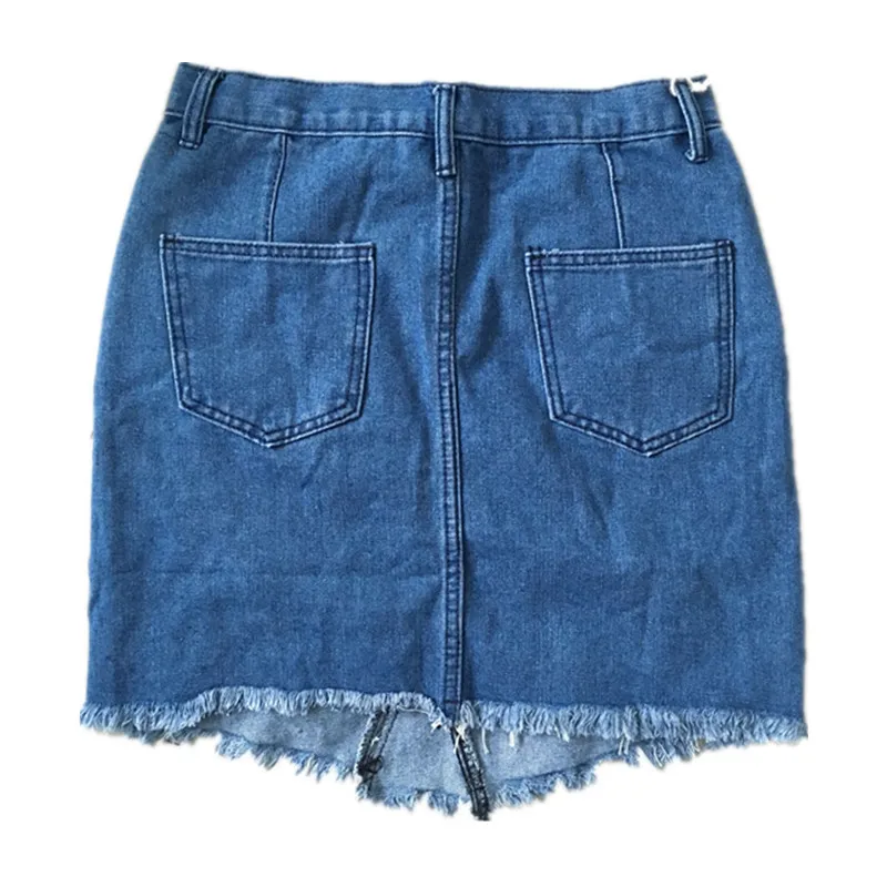 2018 г. летняя пикантная короткая юбка женская джинсовая модные Befree повседневные