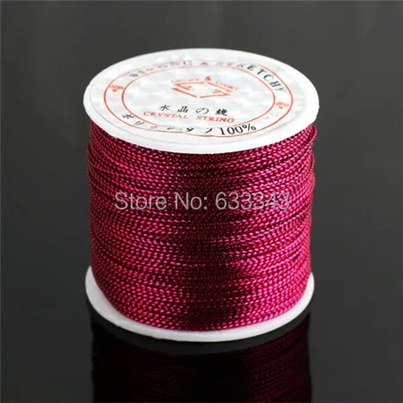 Min Order $9.9 Free Shipping 1mm DIY Jewelry Line/Packaging Line/Necklace/Bracelet Rope (1Roll)(Mulberry)77031# |