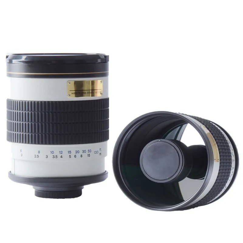 500 мм f6.3 T крепление зеркало телеобъектив белый для Canon nikon sony pentax fuji olympus m43 nex беззеркальная камера