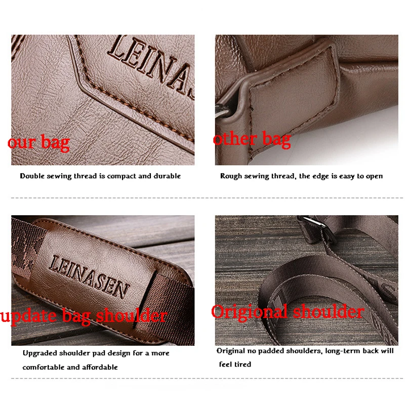 La Maxza,, Sacoche Homme, Офисные Сумки, бесплатный подарок, кожа, для ноутбука, Maleta Bolso Hombre, мессенджер, коричневый, деловой портфель для мужчин
