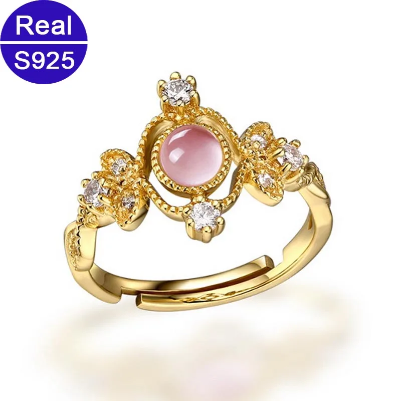 Красный деревья реальные 925 пробы серебро природным драгоценным камнем лунного