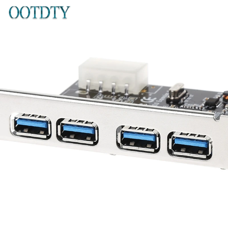 4 Порты и разъёмы PCI-E к USB 3,0 концентратор PCI Express карты расширения адаптер 5 Гбит/с Скорость