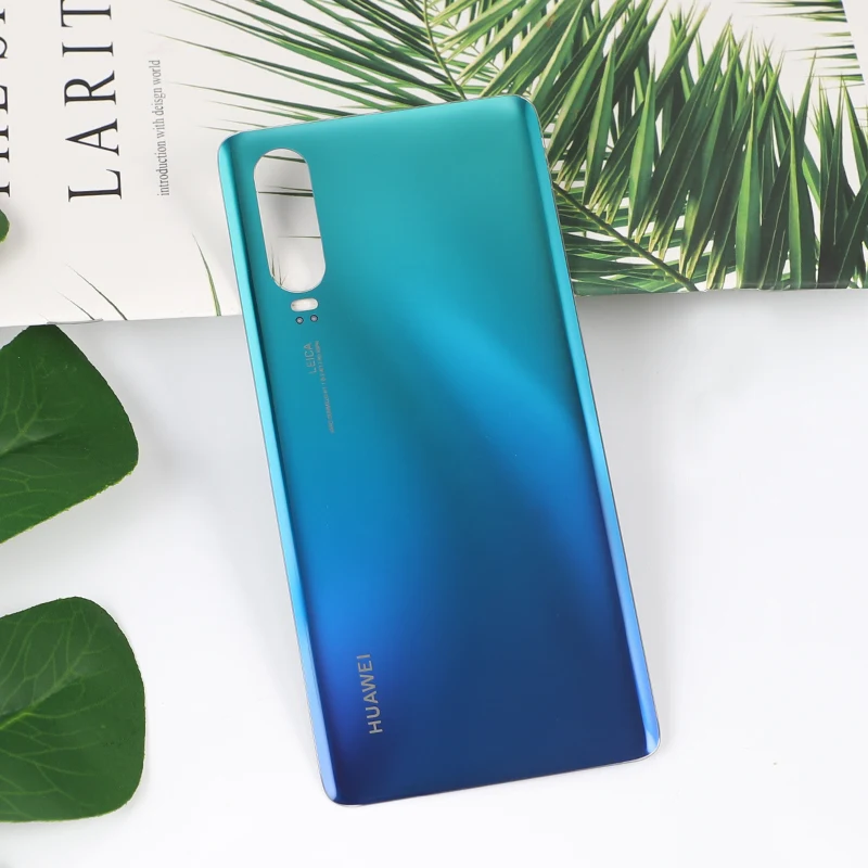 Aurora P 30 корпус для huawei P30 стеклянная задняя крышка батарейного отсека Запасные части для мобильного телефона чехол+ клей - Цвет: Aurora