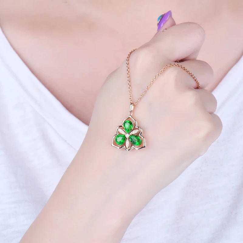 LOVERJEWELRY Женские Подвески Романтический Твердые 18Kt из розового золота с