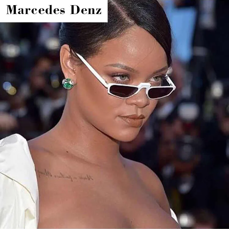 Маленькие солнцезащитные очки кошачий глаз женские винтажные уникальные