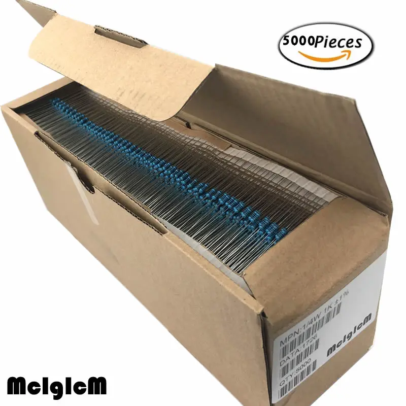 MCIGICM 1/4W металлический пленочный резистор 0,33-2,2 м Ом резисторы 22R 47R 22K сопротивление