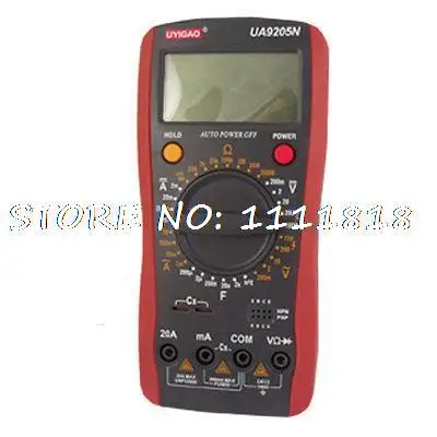 

Lab Multimeter Plastic AC DC Hfe Test LCD Multitester Golbk