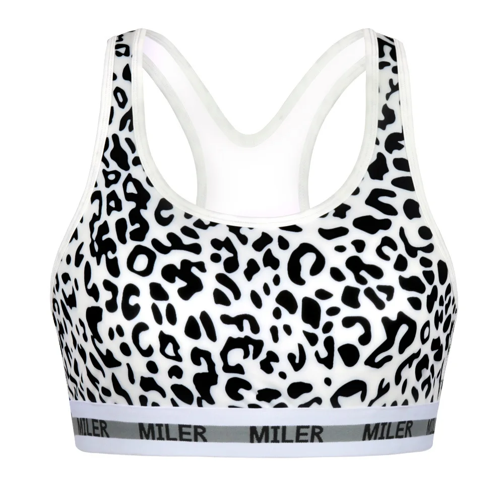 Новинка 2017 черный спортивный бюстгальтер с леопардовым принтом топы брендовая