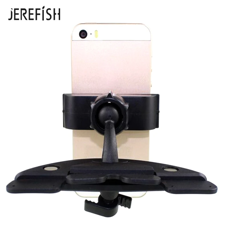 Jerefish Автомобильный держатель для телефона Универсальный 360 градусов вращение Автомобильный CD слот подставка держатель мобильного телефона для смартфонов gps устройств