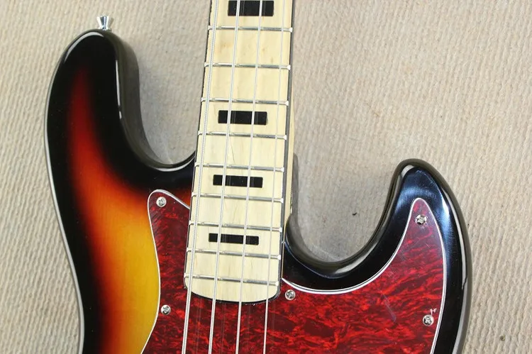 Высококачественная sunburst электрическая бас гитара 4 струны джазовая гитара|electric