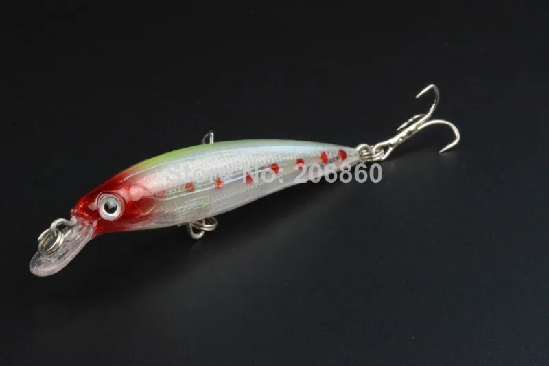 8pcs/lot лазерной минноу рыболовную приманку 8.5cm-7.2g pesca рыбы воблер рыболовные снасти