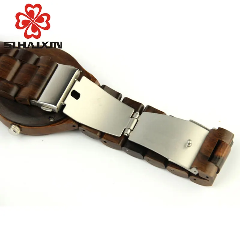 SIHAIXIN деревянные часы ручной работы мужские уникальные reloj madera erkek kol saati Прямая