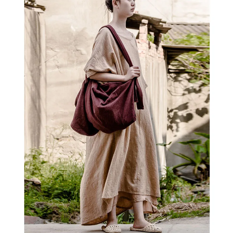 SCUWLINEN/2019 винтажное женское летнее платье стильное свободное средней длины плюс