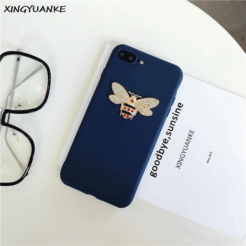 XINGYUANKE 3D мода Diamond мягкий чехол для Samsung Galaxy A6 случае Роскошные Би плюс силиконовый