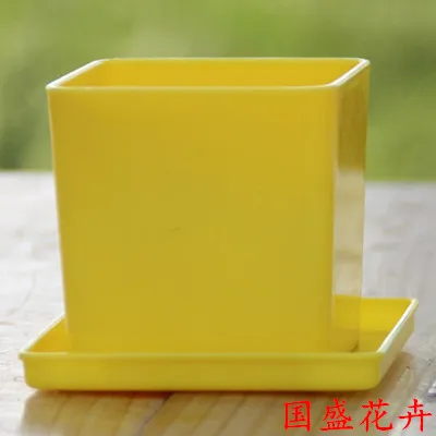 16 $ more meat pots resin round simple square table has a small plastic flower pot trays | Дом и сад