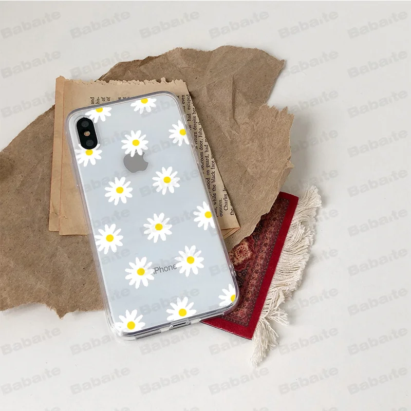 Babaite летний маленький чехол для телефона с ромашками iPhone X XR XS Max 7 8 6 6s Plus 5 SE летняя