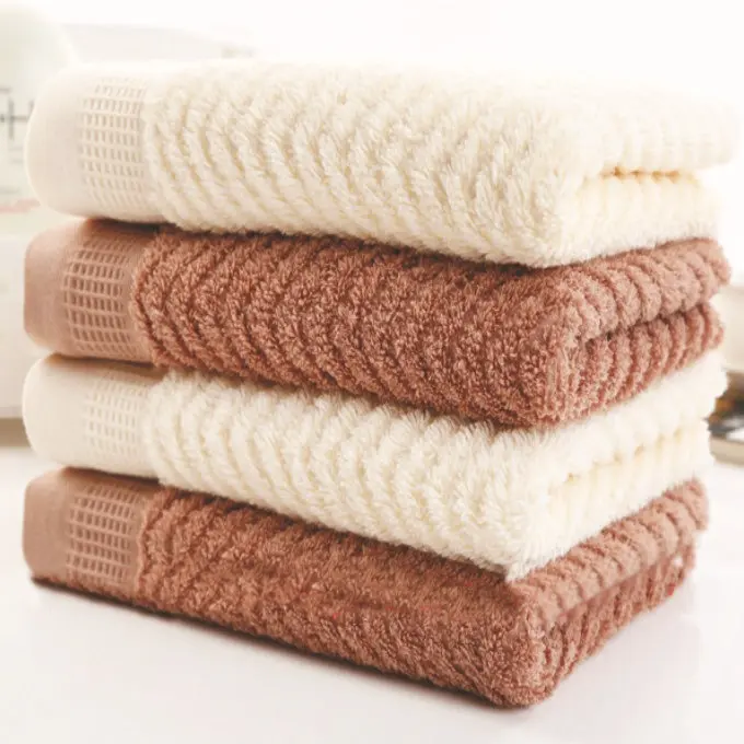 Сплошной толстый дома ручной Полотенца из египетского хлопка для взрослых 35x80 см