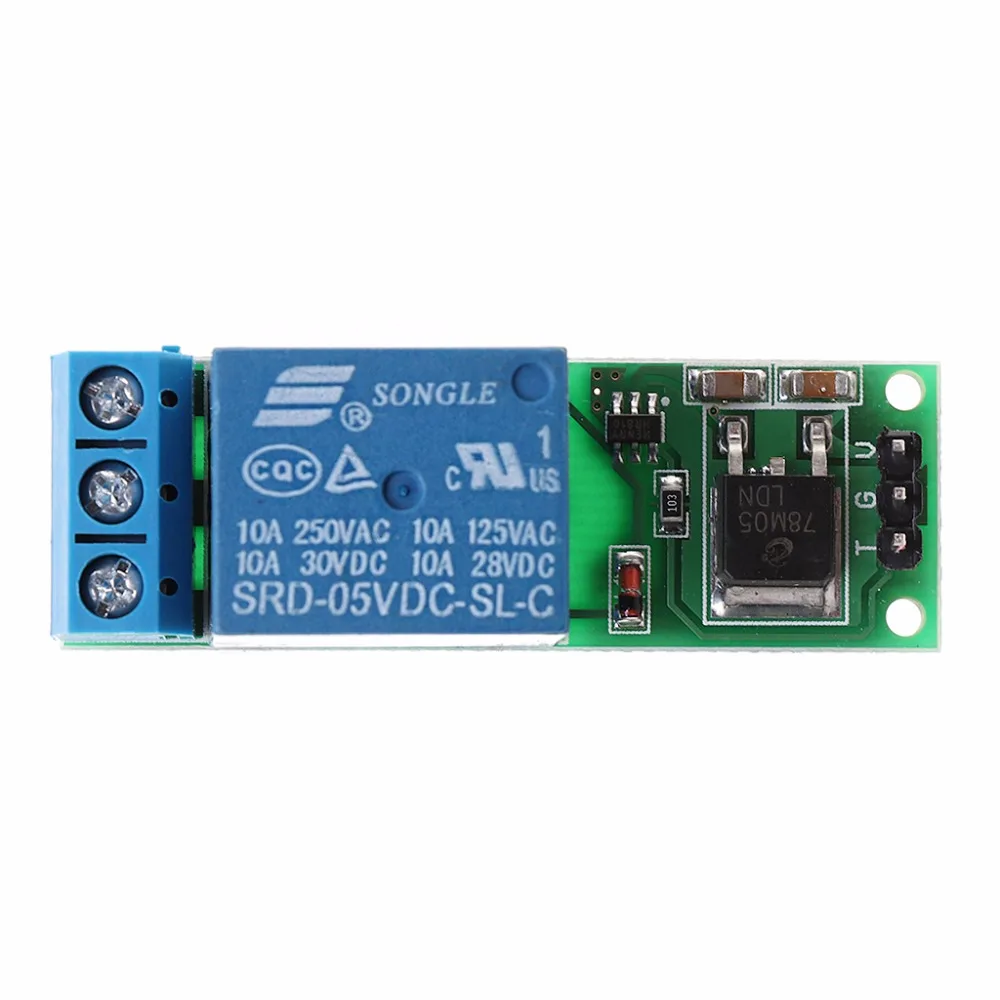 

6-24V Flip-Flop Latch Relay Bistable Self-locking Low Pulse Trigger Module