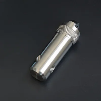 Титановая капсула контейнер с крючком водонепроницаемый для хранения