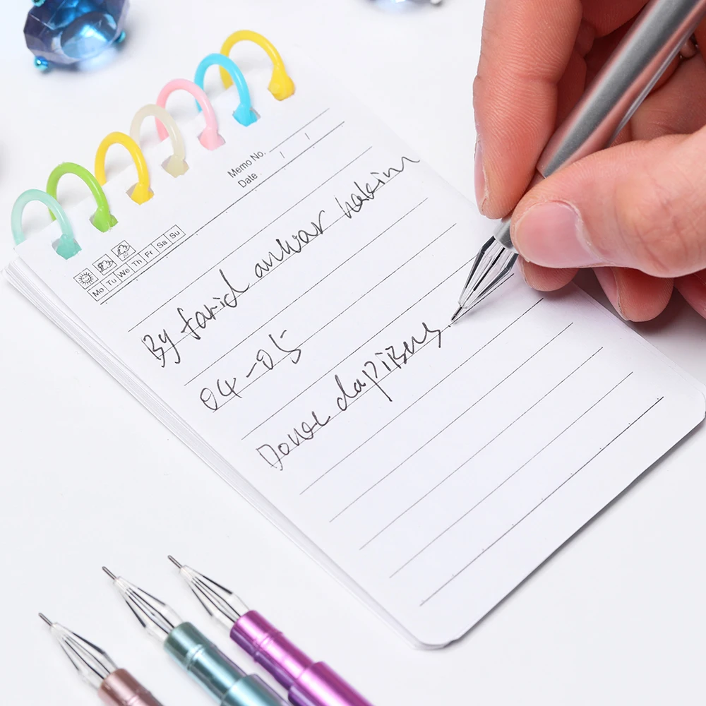 1 шт. кавайная шариковая ручка с большим драгоценным камнем металлическая