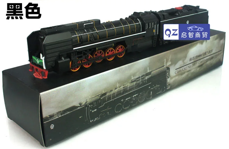 Винтажная модель парового локомотива shenghui со звуком и светом 1: 87 бесплатная
