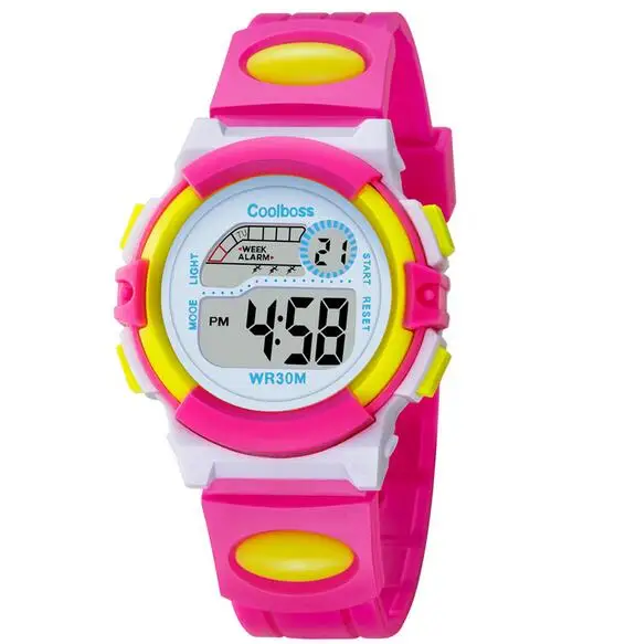 Часы детские спортивные цифровые со светодиодной подсветкой для мальчиков и