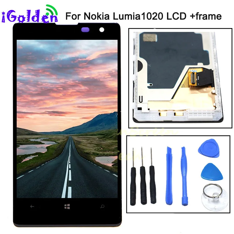 Оригинальный сенсорный ЖК экран 4 5 дюйма для NOKIA Lumia 1020 дигитайзер в сборе