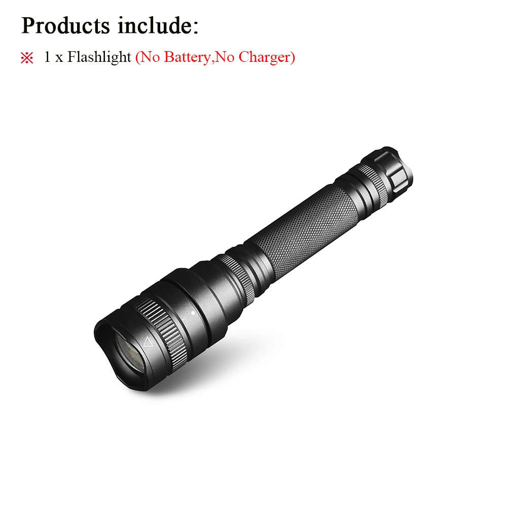 HS519A1 32 Вт чип xlamp CREE XHP70 32000lm Мощный тактический светодиодный фонарик, фонарь, светильник с зумом, полицейский фонарь, питание от аккумулятора 18650 26650 - Испускаемый цвет: HS519A1