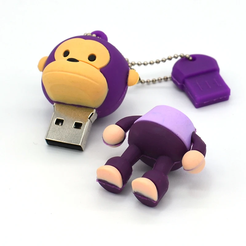 Флеш-накопители и мультипликационным принтом обезьянка карту флэш-памяти с