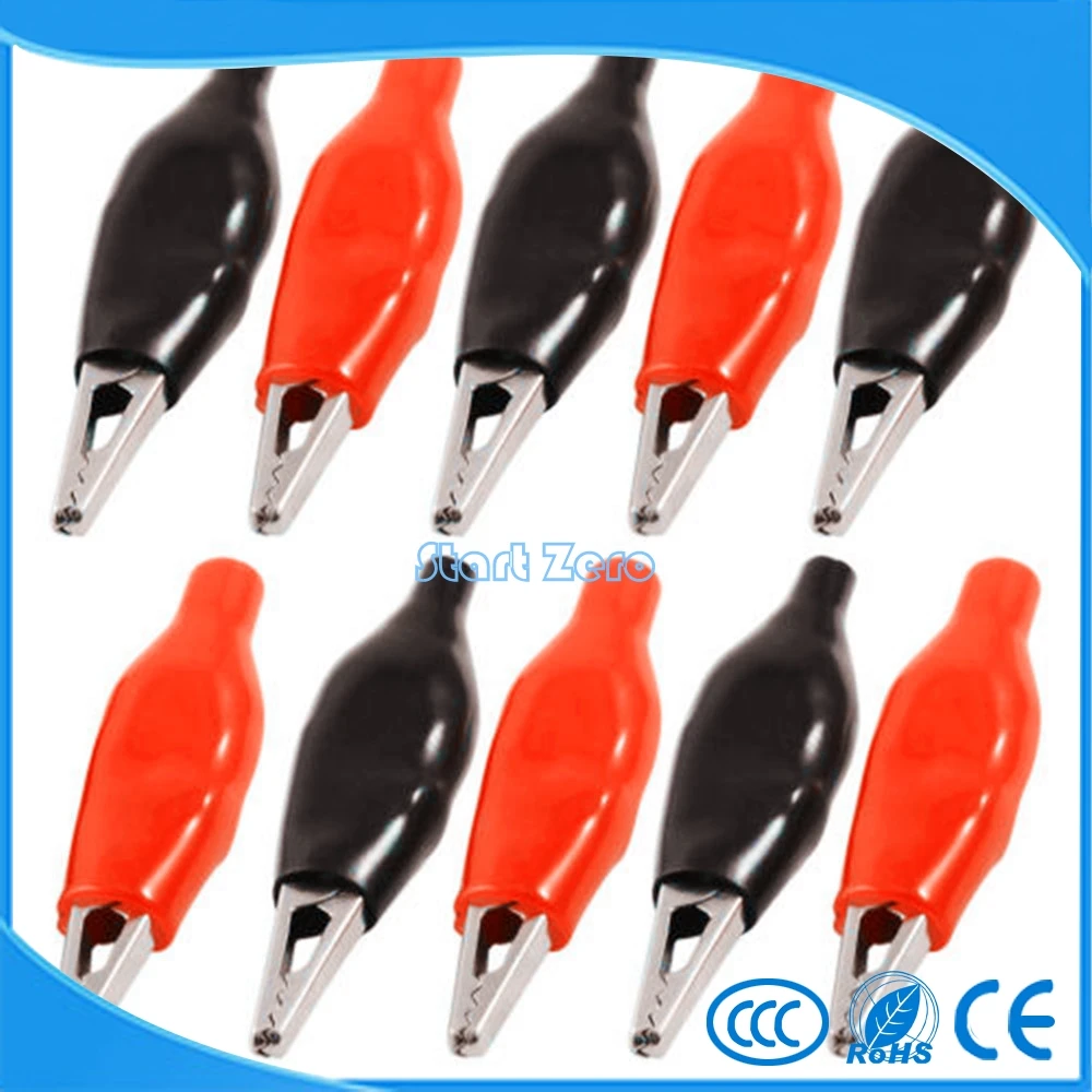 20 шт. металлический зажим типа Аллигатор Электрический для тестирования