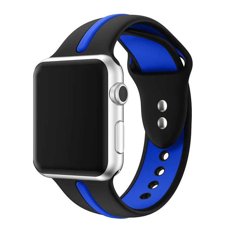 Ремешок для часов apple Watch band apple watch 5 4 band 44 мм iwatch band 42 мм correa 38 мм 40 мм силиконовый ремешок для часов pulseira 3