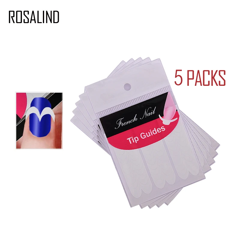 ROSALIND 5 упаковок Французский маникюр смайлик наконечники педикюр Сделай Сам
