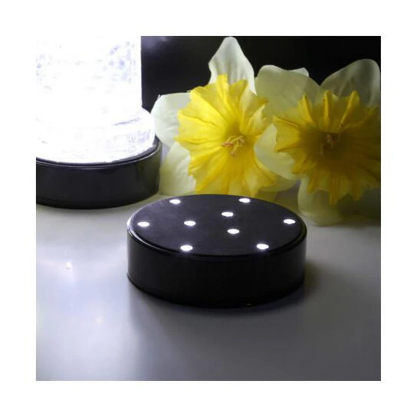 4 дюймовая Светодиодная лампа на батарейках круглая оссветильник ительная для