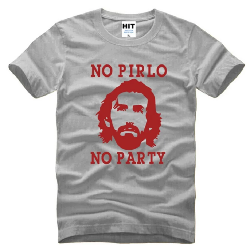 Новейшие футболки с итальянской звездой Андреа Пирло мужские хлопковые коротким