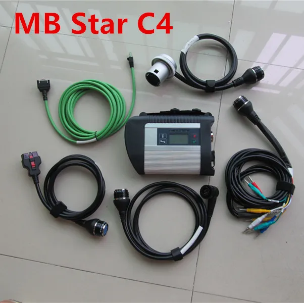 Хорошее качество A+++ Mb Star C4 sd Подключение с программным обеспечением SSD,12 X/DAS/DTS Star Diagnosis C4 инструменты для автомобилей грузовиков