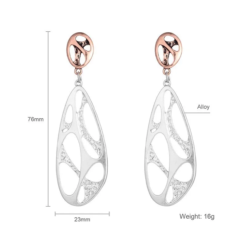 Неправильный овал Женские Висячие серьги шапки корейский Bijoux Femme 2018 ретро бусы